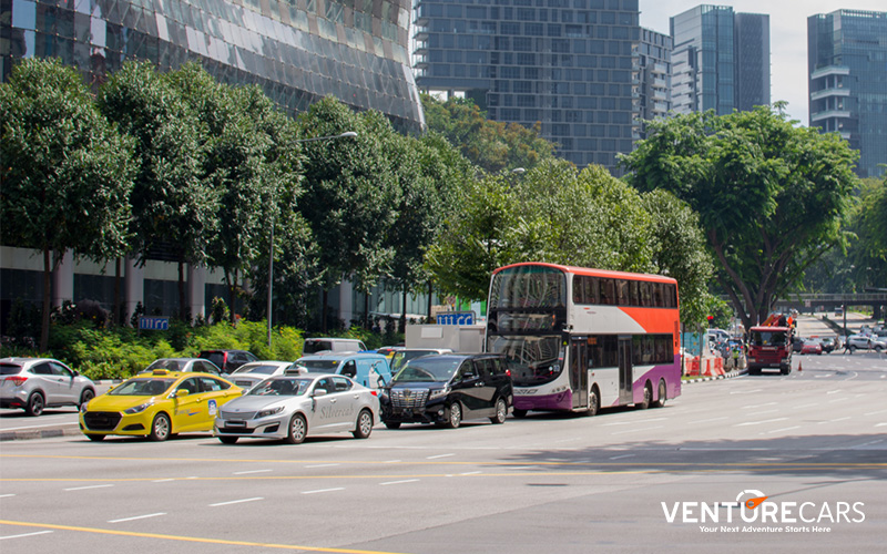 Cars on Singapore road